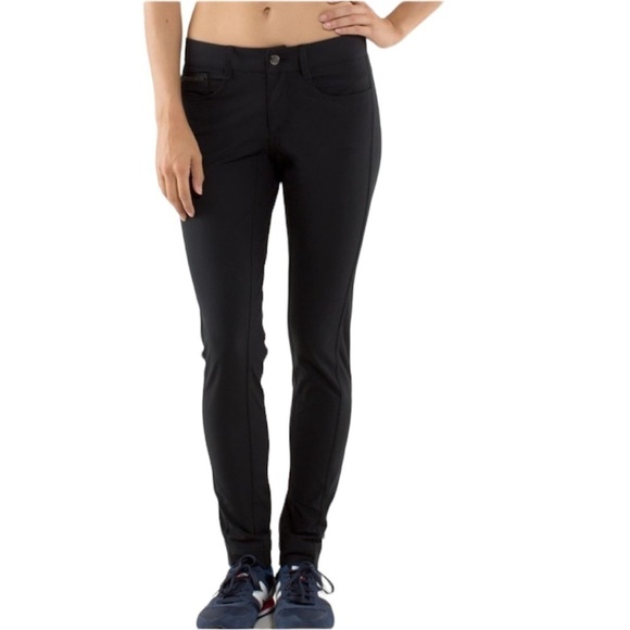 Lululemon Black Urbanite Pant Commuter Bike Rider - Picture 1 of 16
